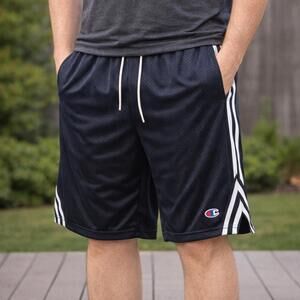 Champion Men’s Navy Mesh Athletic Shorts Size Medium